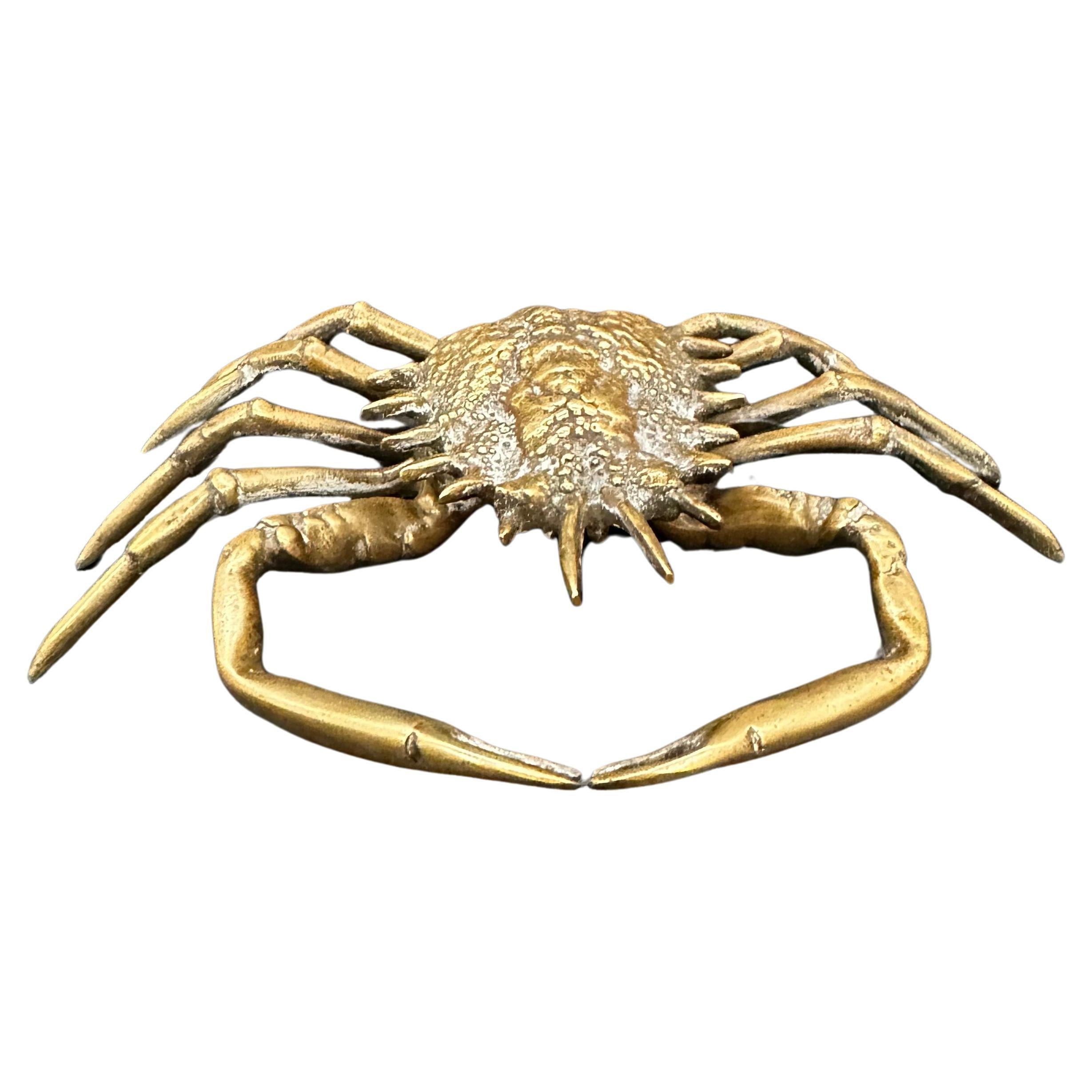 Sculpture de crabe décorative italienne vintage des années 1980