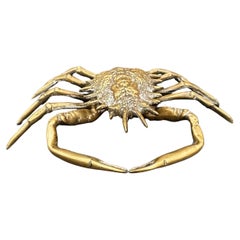 Sculpture de crabe décorative italienne vintage des années 1980