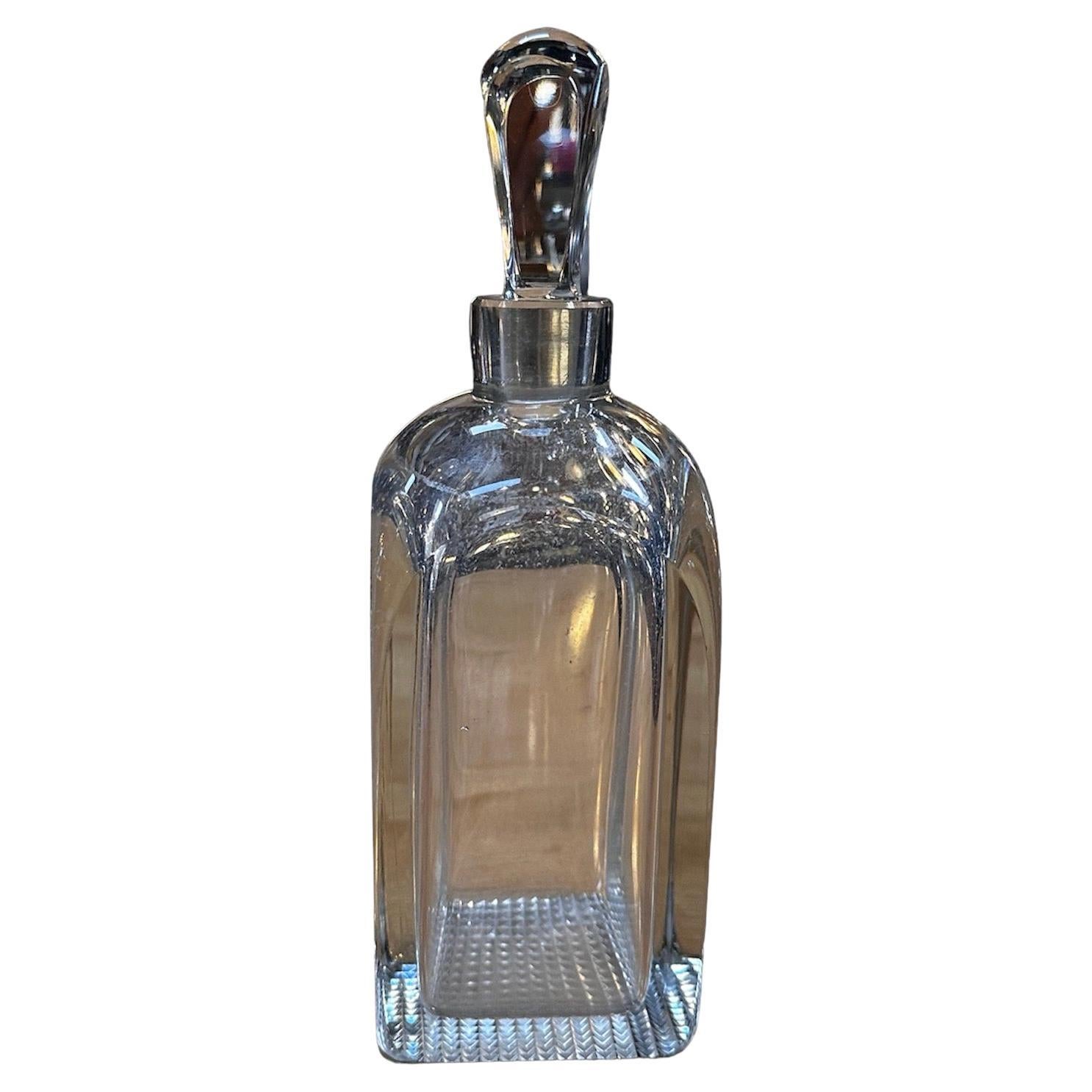 Vintage Italian Decorative Crystal Decanter 1960s For Sale
