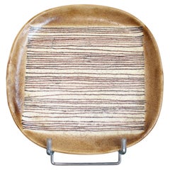 Plato decorativo italiano vintage de Guido Gambone (años 50)