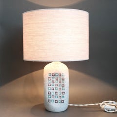 Vintage Italian Decorative Table Lamp by Guido Gambone (circa 1950s)