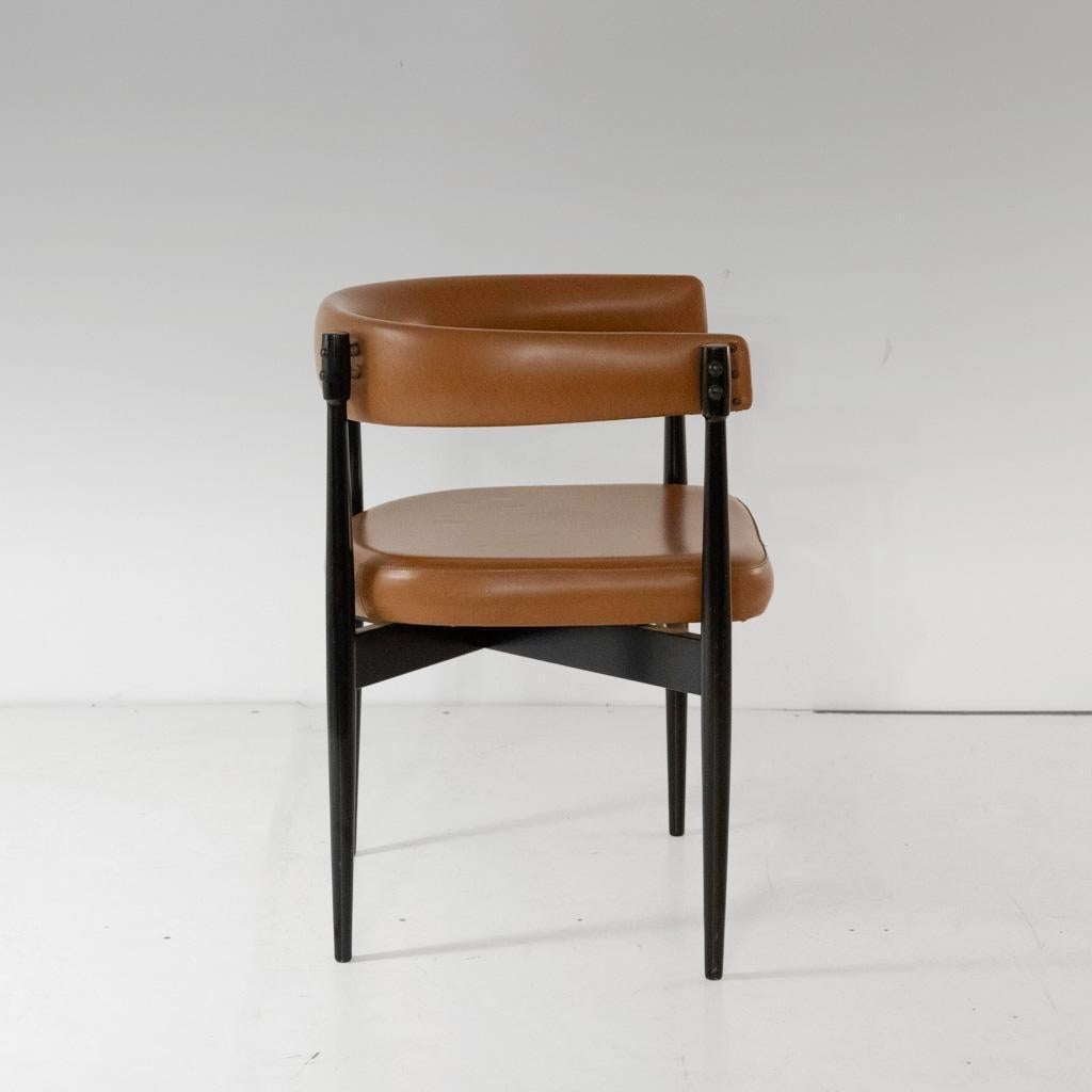 Vintage Italian Design Bürostuhl, Design Flam Sansoni für A. Dal Vera e Figli (Moderne der Mitte des Jahrhunderts) im Angebot