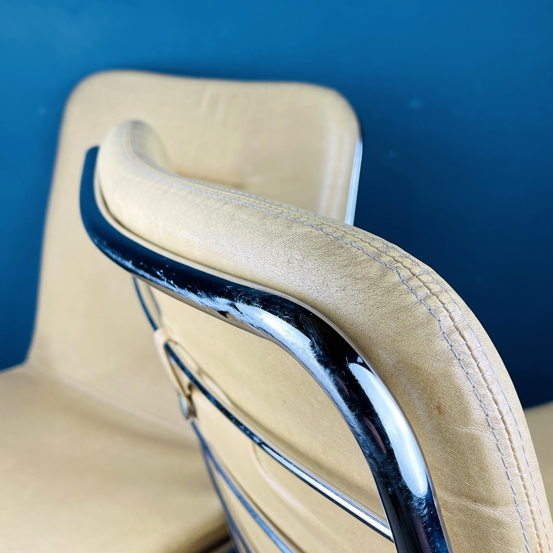 Italienische Vintage-Schreibtischstühle, 2er-Set, Stil Gastone Rinaldi, 1970er Jahre im Angebot 4
