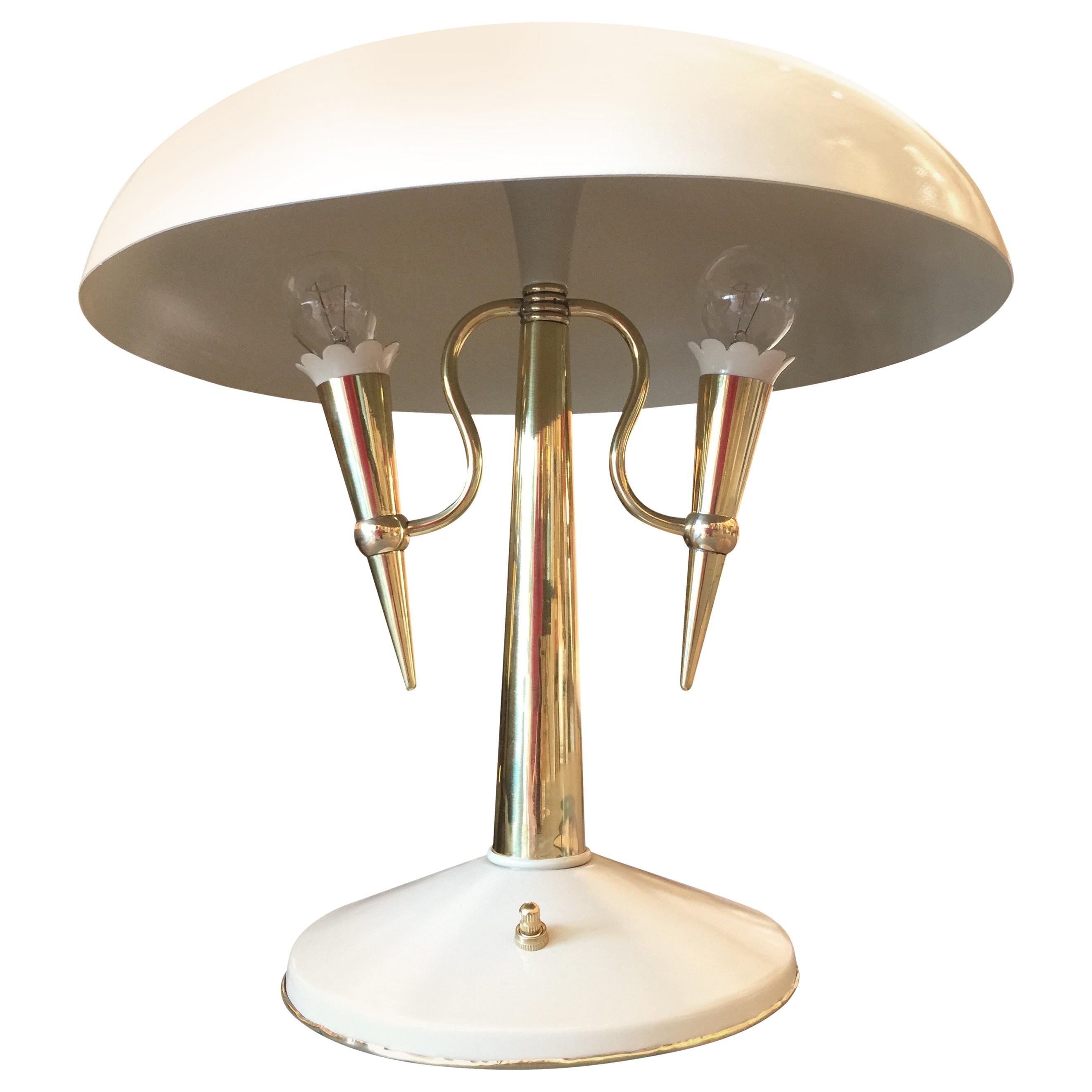 Vintage Italian Desk Lamp Attributed to Stilnovo, Circa 1946