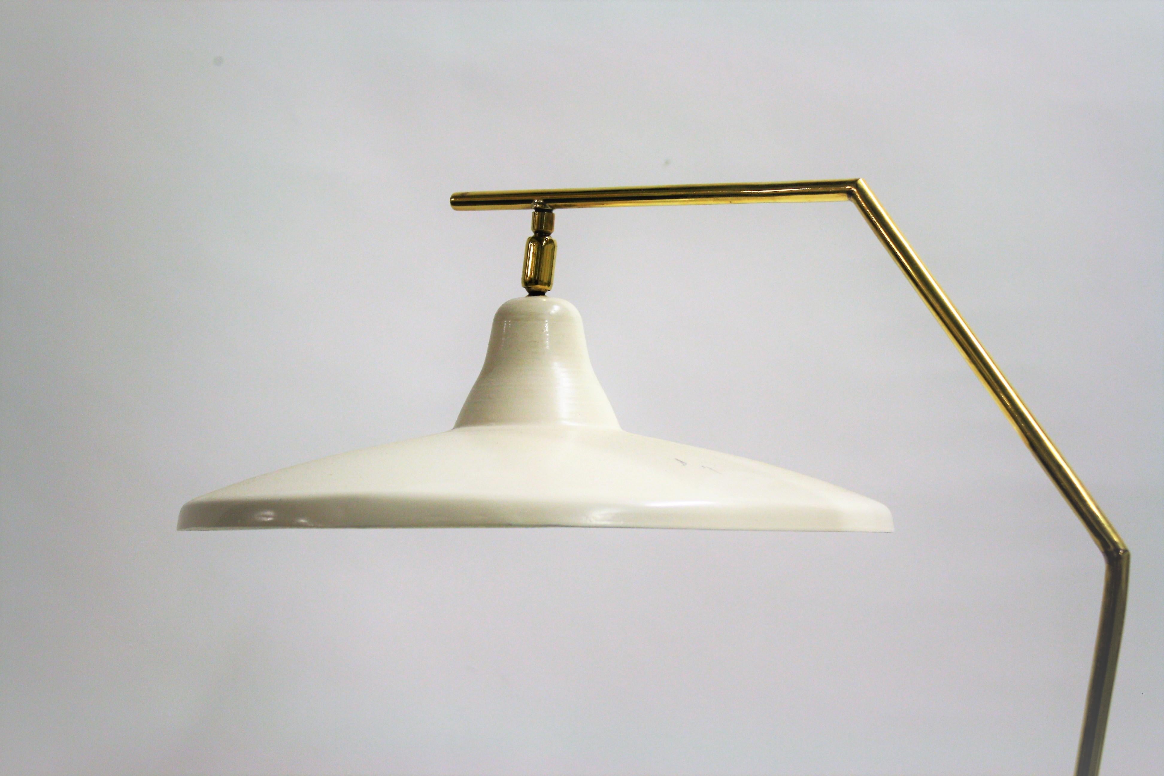 Aluminum Vintage Italian Desk Lamp or Floor Lamp, 1950s