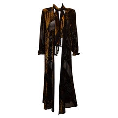 Cappotto da sera in velluto Devoree italiano d'epoca
