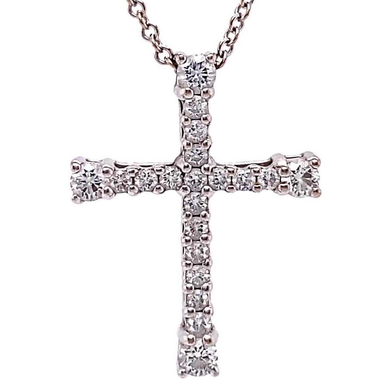 italian gold cross necklace