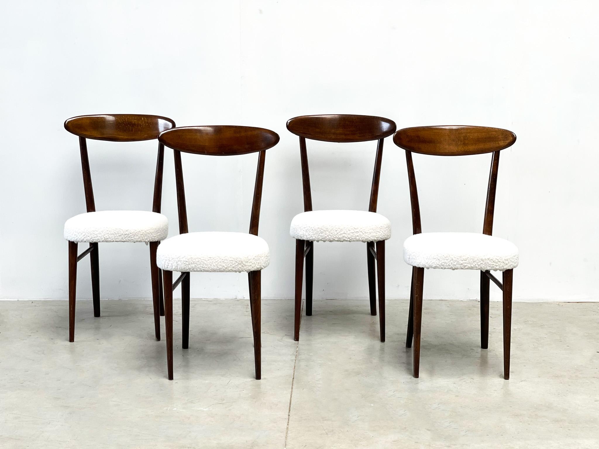 Vintage italian dining chairs, 1960s 1
