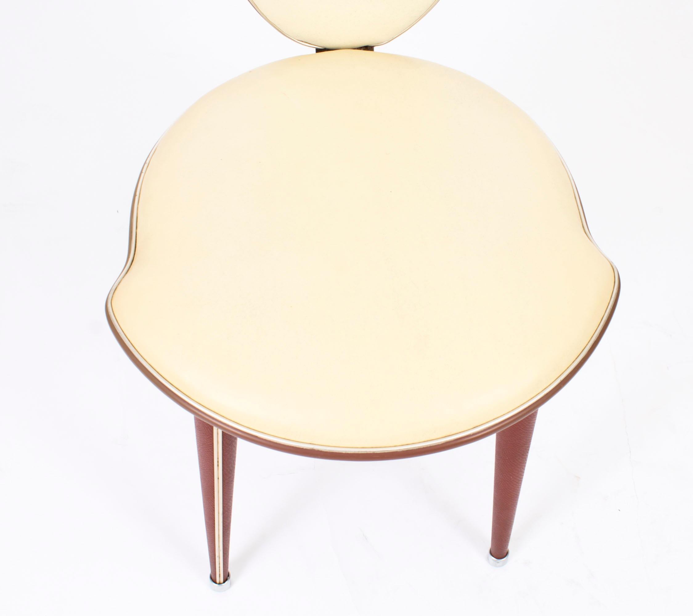 Italienischer Vintage-Esstisch und Stühle im Vintage-Stil von Umberto Mascagni, vertrieben von Harrods im Angebot 10