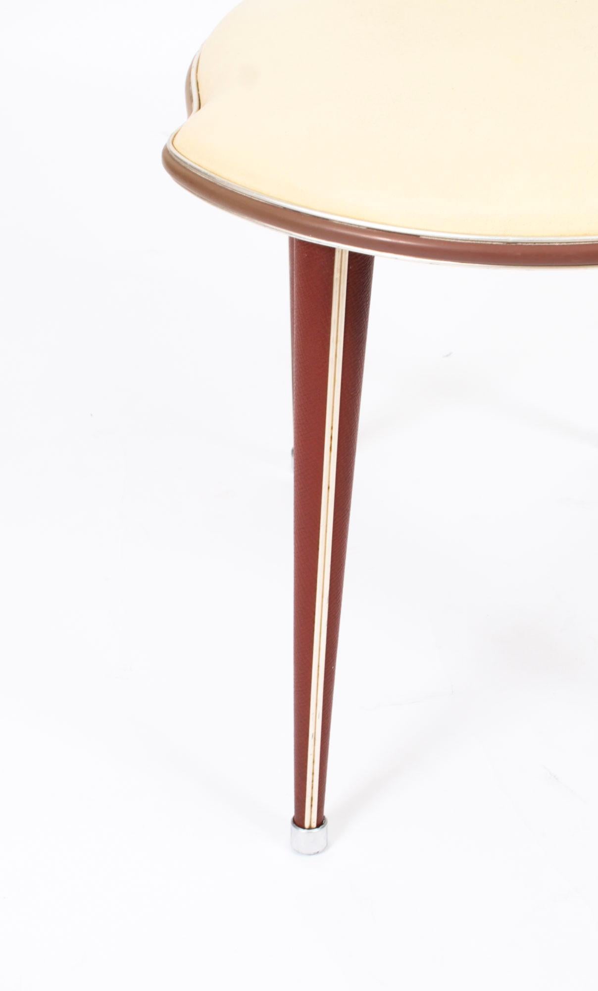 Italienischer Vintage-Esstisch und Stühle im Vintage-Stil von Umberto Mascagni, vertrieben von Harrods im Angebot 11