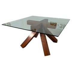 Retro Italian Dining Table La Rotonda by Mario Bellini for Cassina 1970s