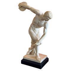  Vintage Italian "Discus Thrower" Sculpture in Resin by G. Ruggeri for Bianchi