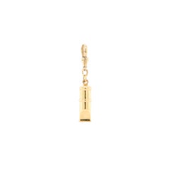 Vintage Italian Dog Whistle Charm in 18 Carat Yellow Gold, circa 1960's