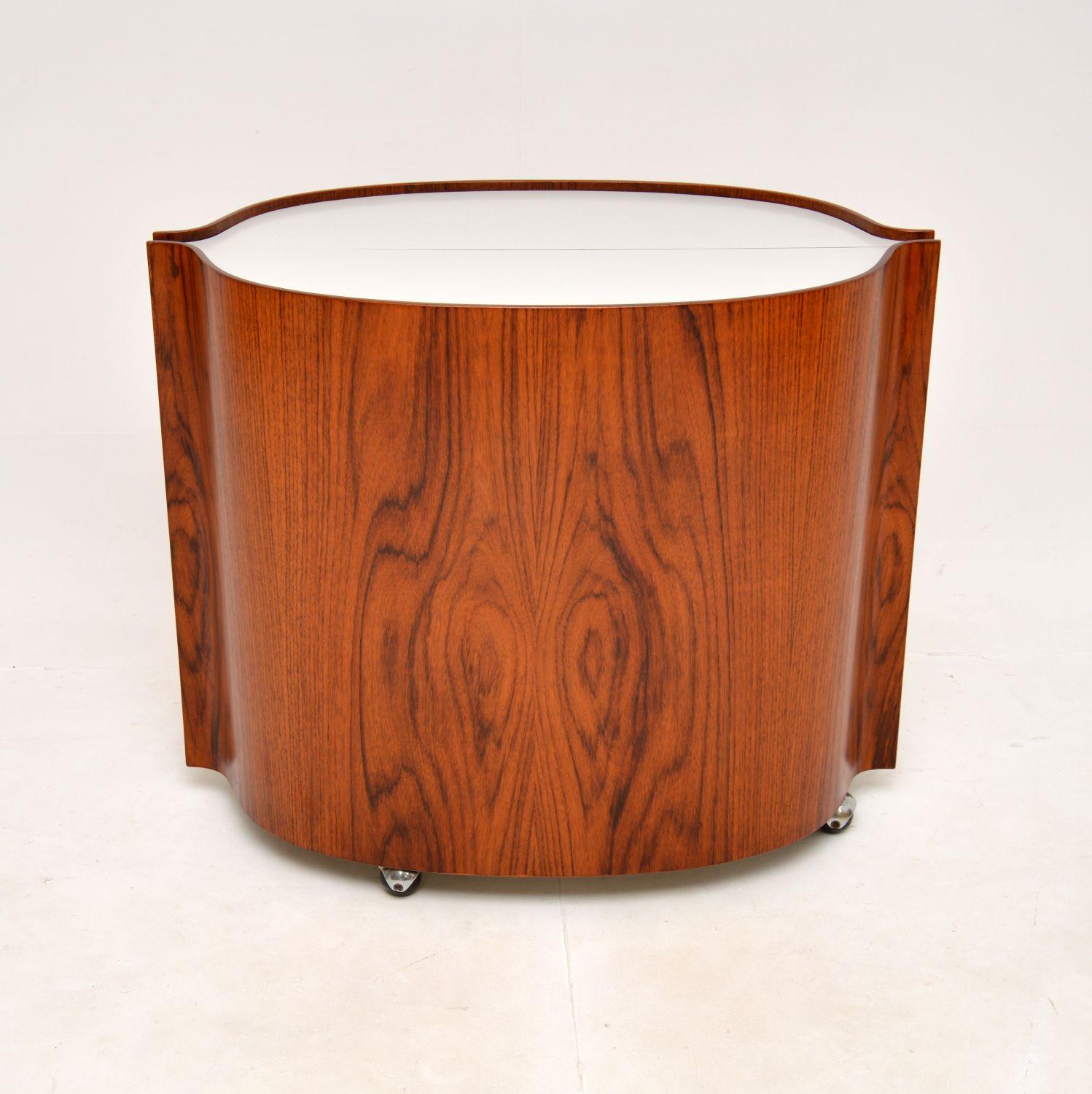 Mid-Century Modern Vintage Italian Drinks Cabinet by Eugenio Gerli for Tecno For Sale