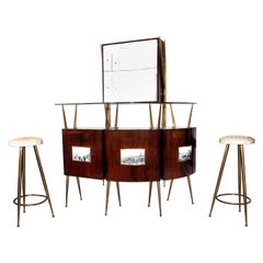 Vintage Bar sec italien style Gio Ponti:: circa 1955