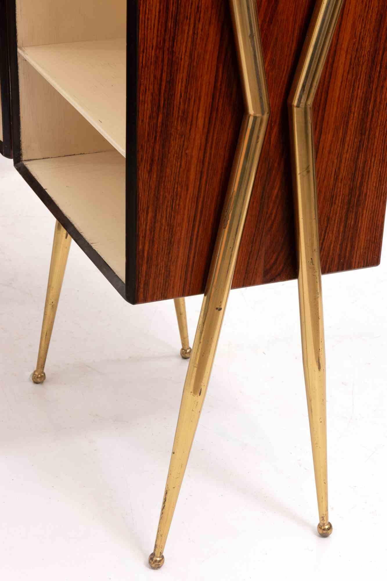 Vintage Italian Dry Bar in the style of Gio Ponti For Sale 6