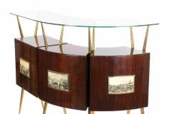 Vintage Italian Dry Bar in the style of Gio Ponti