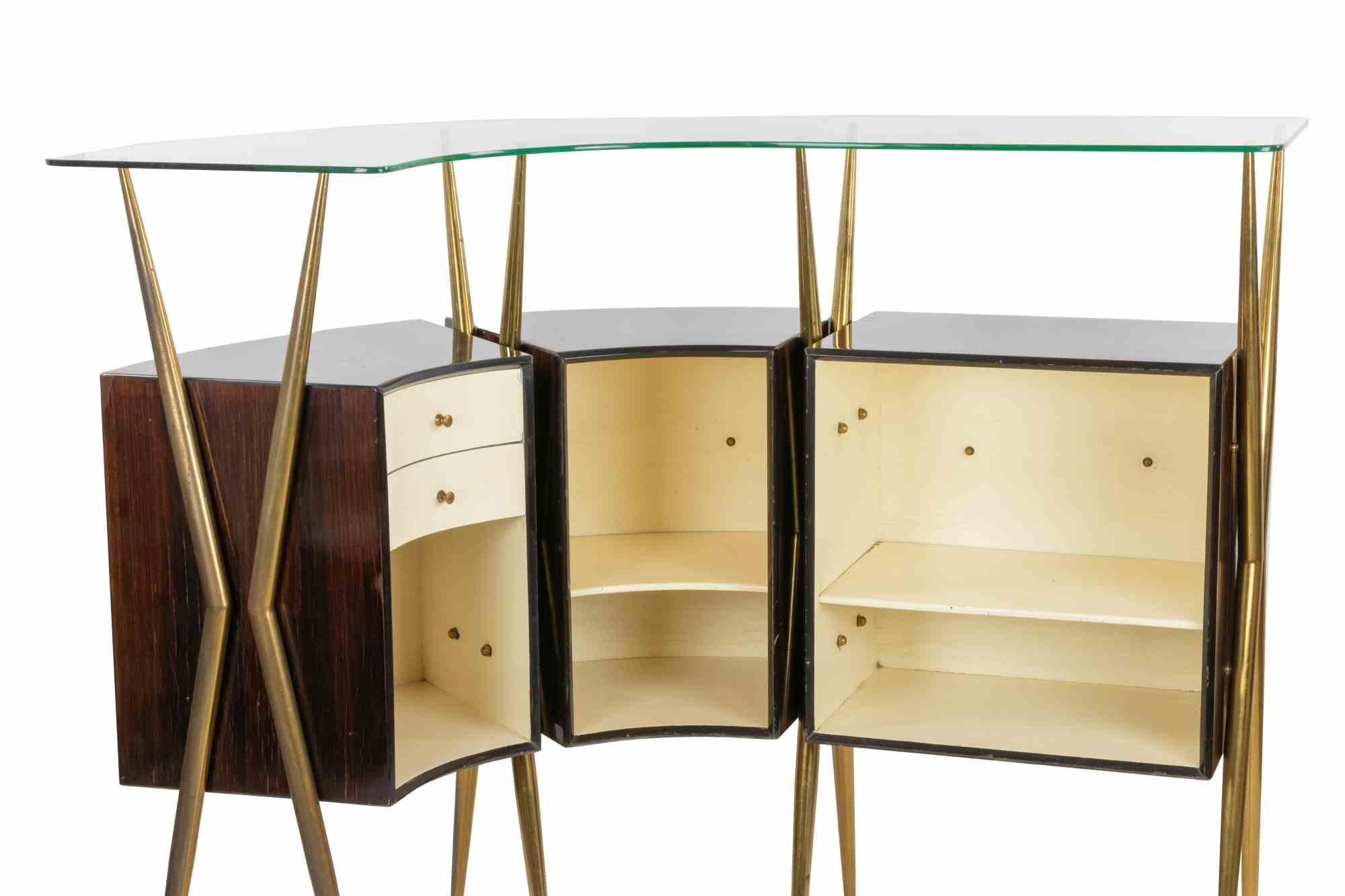 Bar italien vintage dans le style de Gio Ponti Bon état - En vente à Roma, IT
