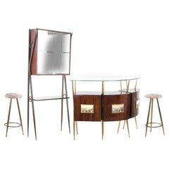 Vintage Italian Dry Bar in the style of Gio Ponti