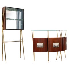 Dry Bar italiano d'epoca nello stile di Gio Ponti