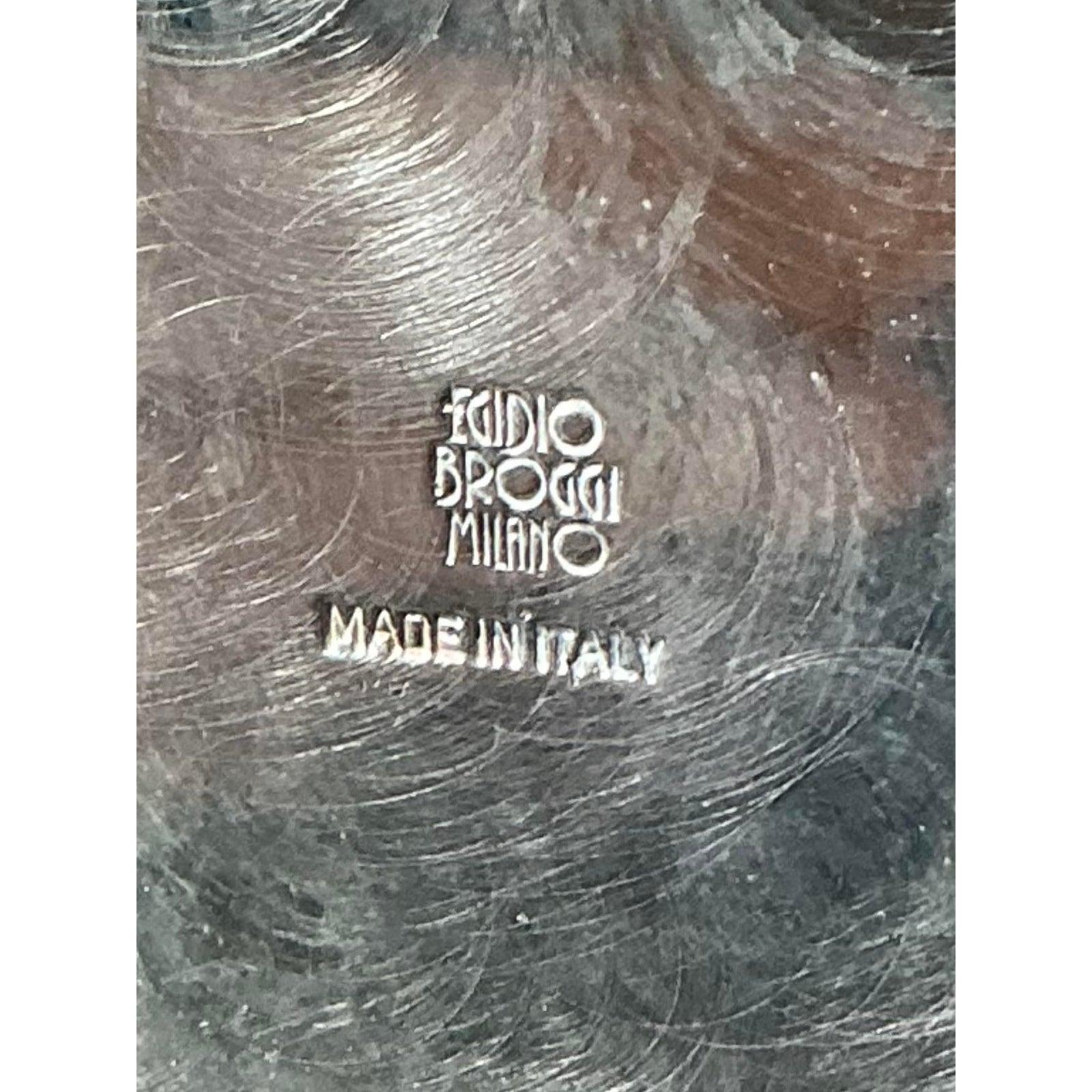 Hollywood Regency Vaso a forma di piatto d'epoca Egidio Broggi Milano in vendita