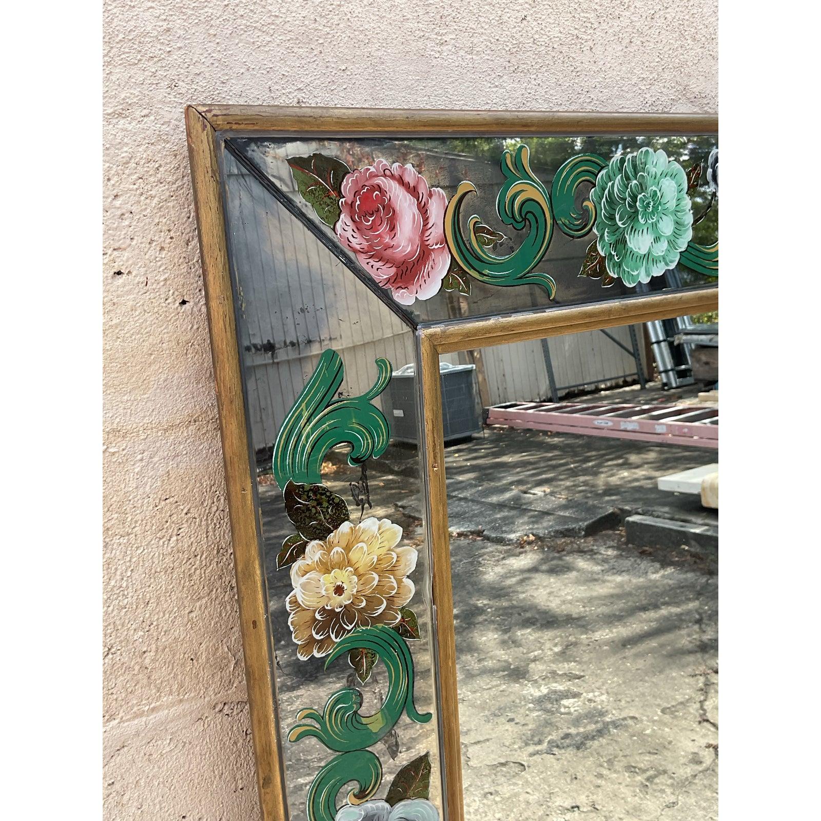 20ième siècle Miroir italien vintage églomisé en vente