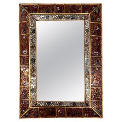 Miroir Eglomisse italien vintage