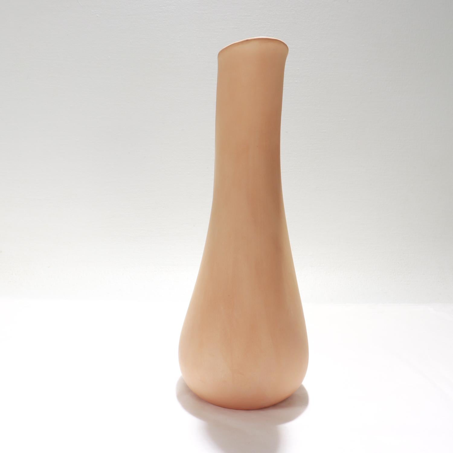 Vintage Italian Elsa Peretti for Tiffany & Co. Terracotta 'Thumbprint' Pitcher 2