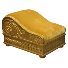 Pouf suédois Gout suédois vintage de style Empire doré