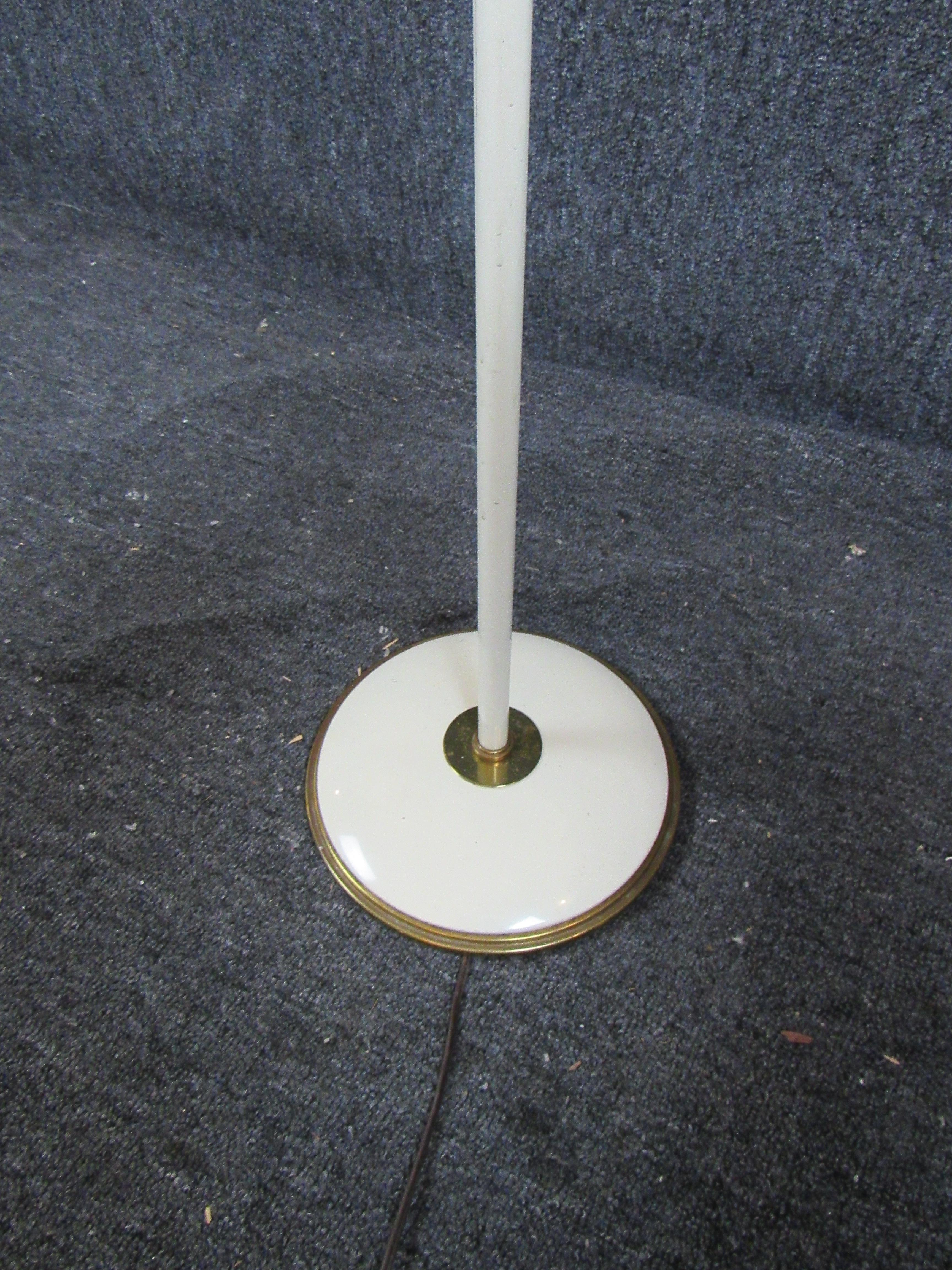 Vintage Italian Enameled Adjustable Floor Lamp 6