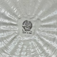 Frutero Vintage Italiano Este Blanc De Chine Cerámica Esmaltada