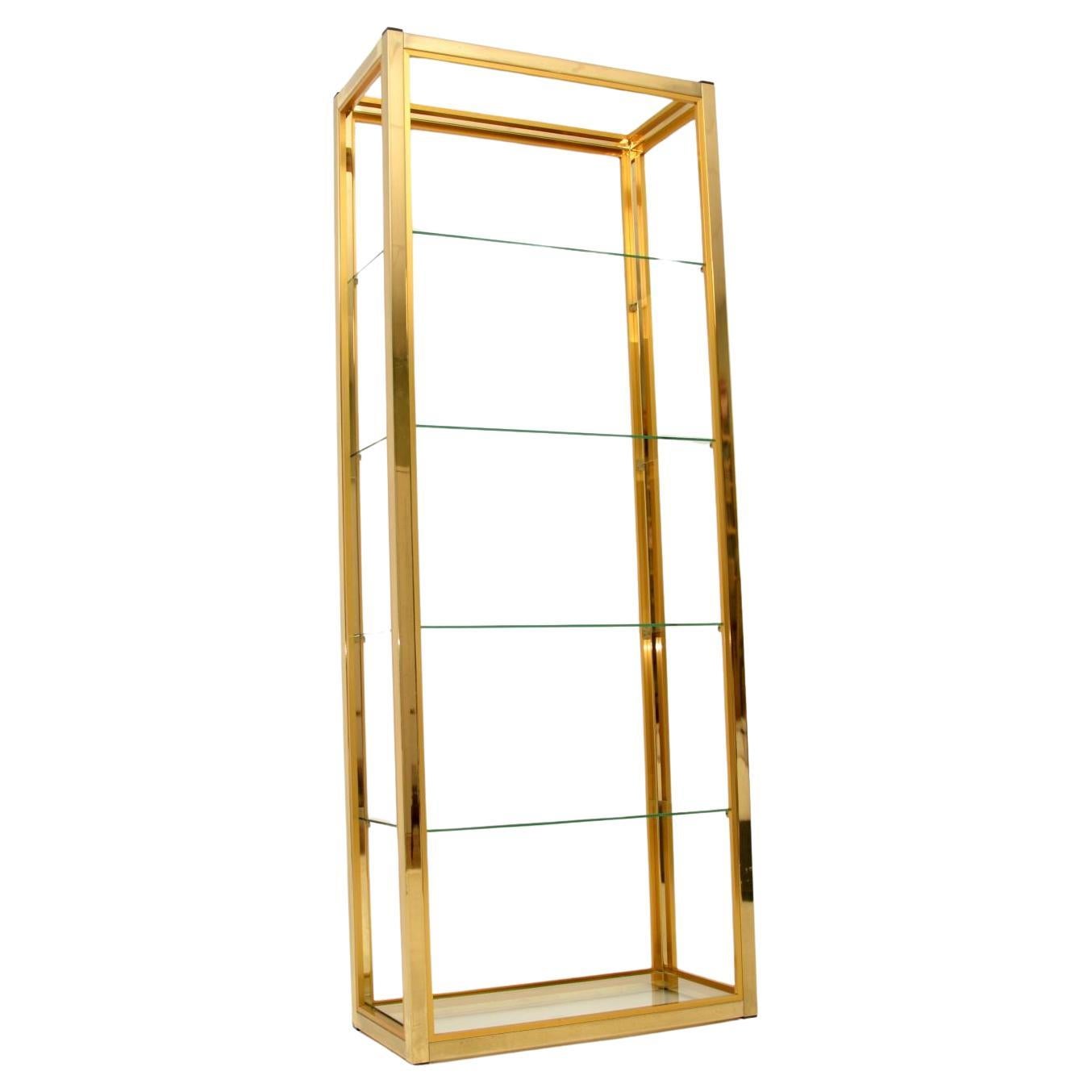 Vintage Italian Etagere Display Cabinet by Zevi For Sale