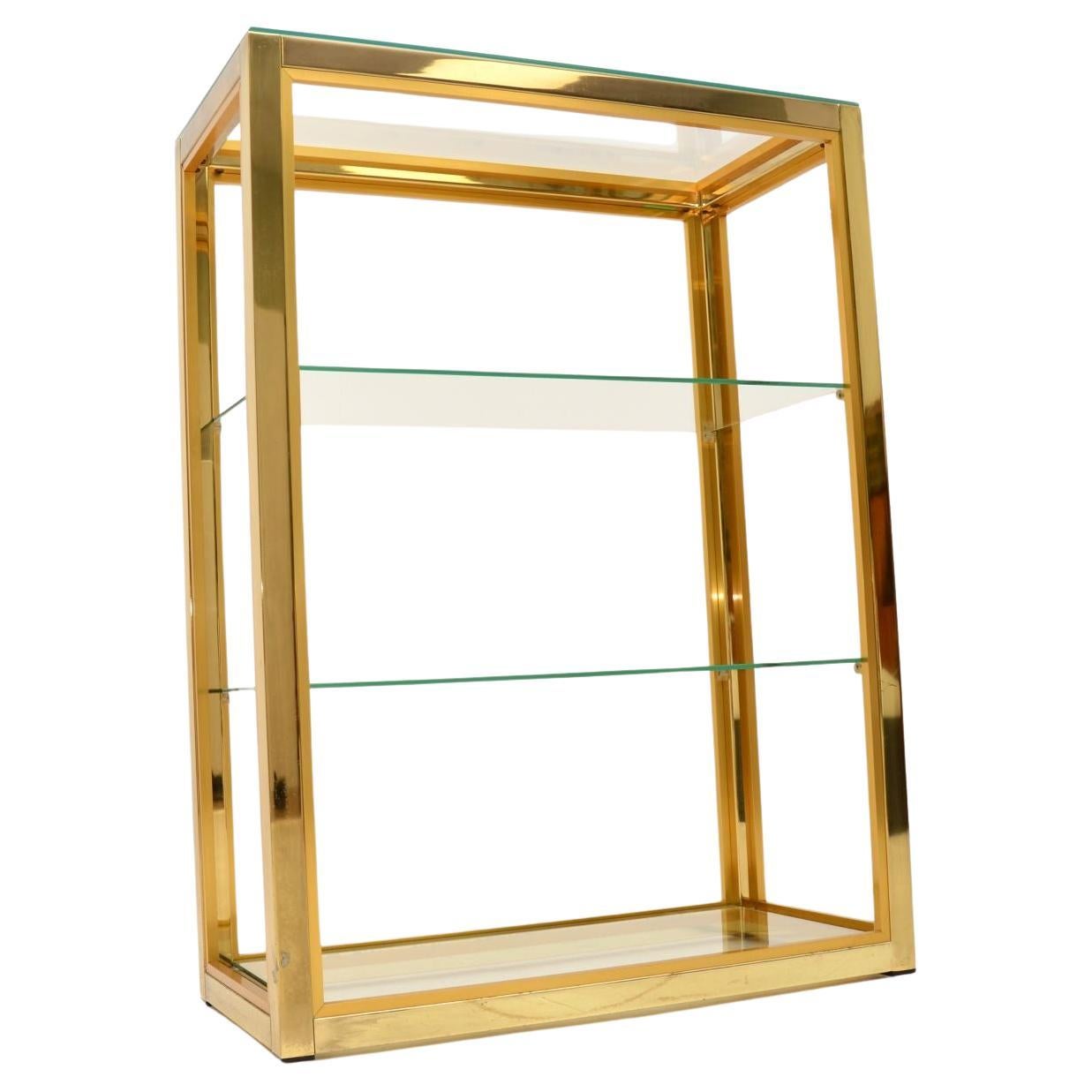 Vintage Italian Etagere Display Cabinet by Zevi For Sale