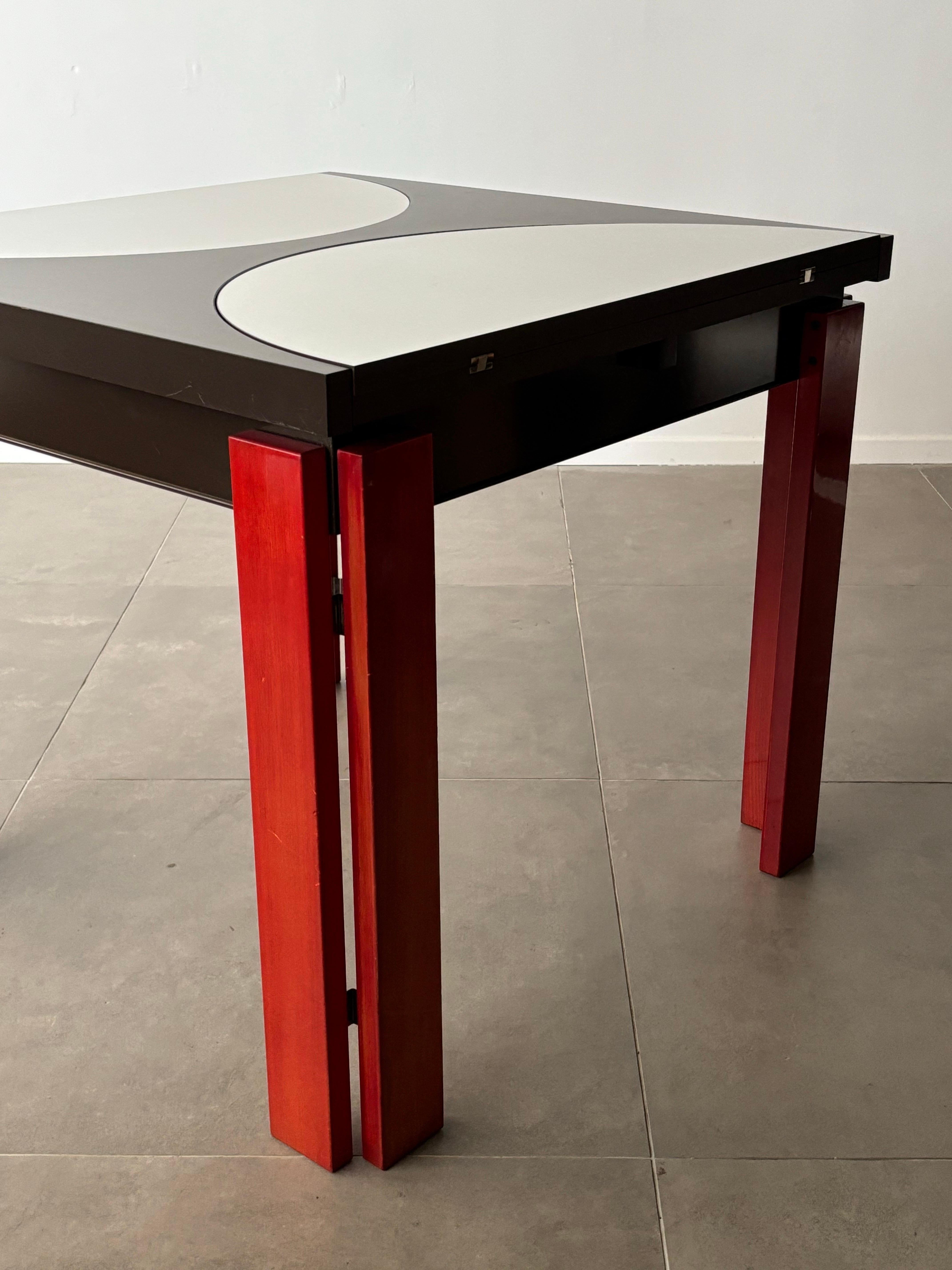 Table de salle à manger italienne extensible, années 1970, Italie en vente 2