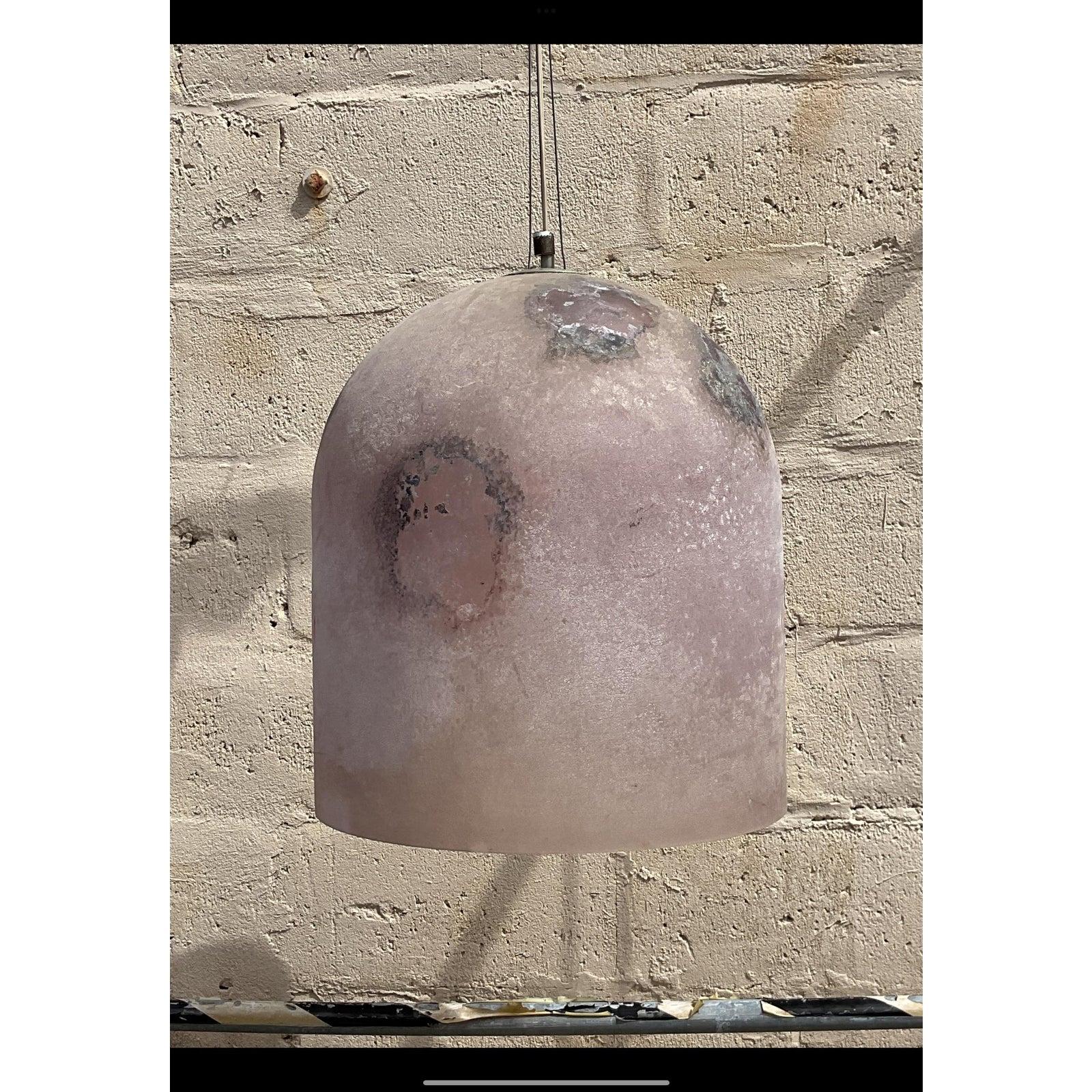 Vintage Italian Extra Latge “Medusa” Glass Pendant After Scavo Murano In Good Condition For Sale In west palm beach, FL