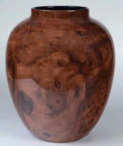 Vintage Italian "Faux Bois" Vase, Bellini, 20th Century