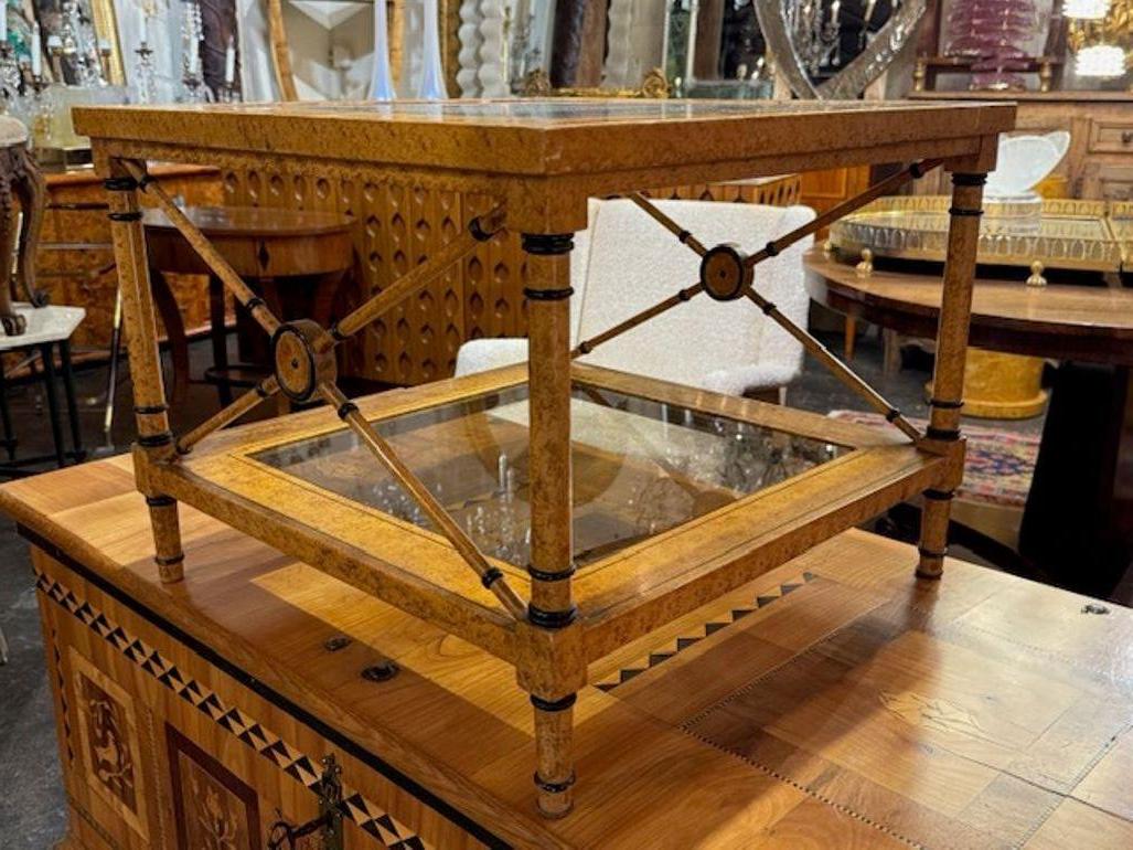 Vintage Italian Faux Painted Designer Table In Good Condition For Sale In Dallas, TX