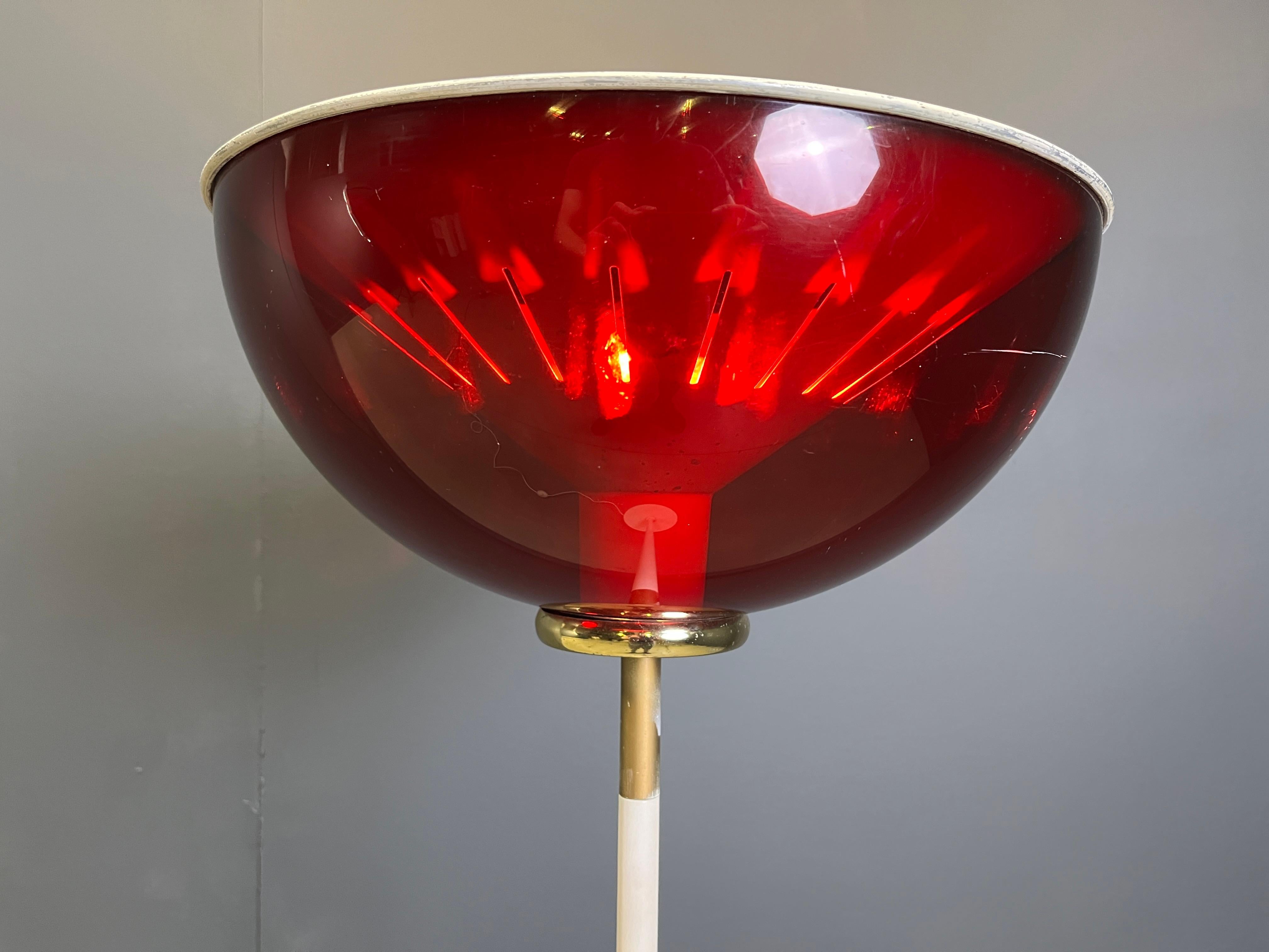 Metallo Lampada da terra italiana d'epoca, anni '60 in vendita