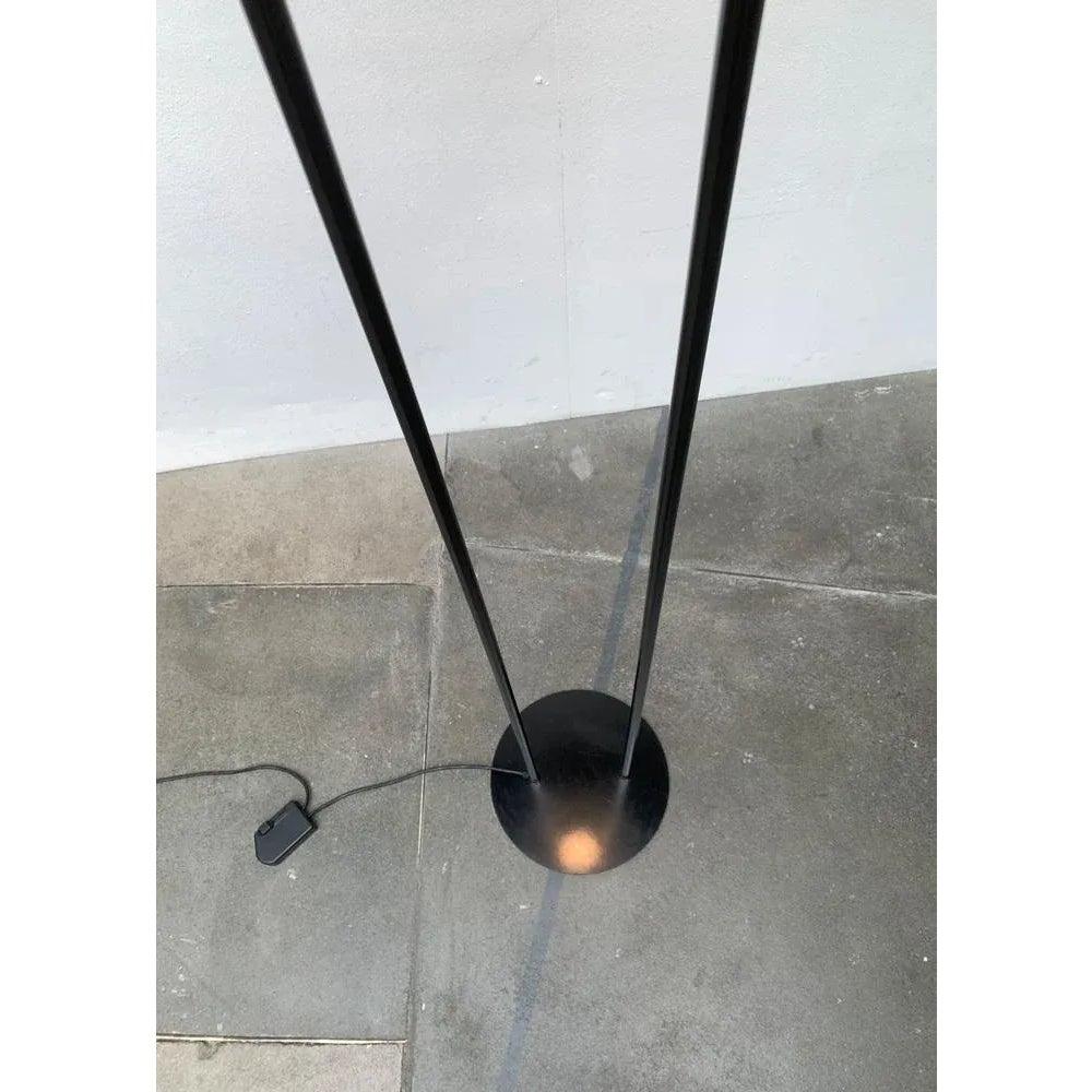 Vintage Italian Floor Lamp, Años 80 Metal en venta