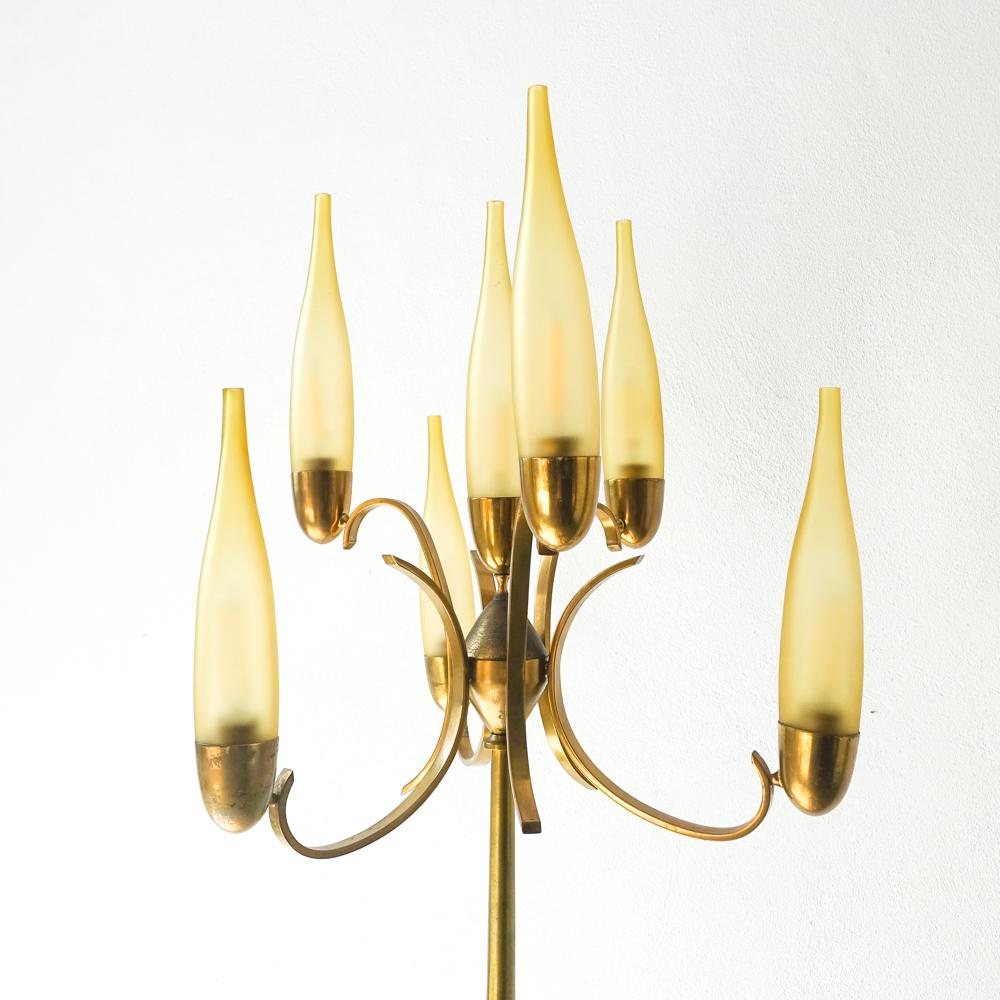 Vintage Italian Floor Lamp by Angelo Lelli for Arredoluce, 1950s For Sale 1