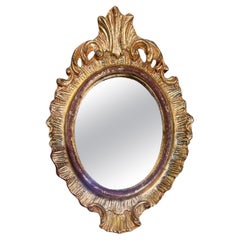 Vintage Italian Florentia Possibly Gilt wood Rococo Style Wall Mirror Vintage Italian Florentia Possibly Gilt wood Rococo Style Wall Mirror