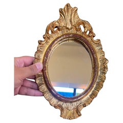 Vintage Italian Florentia Possibly Gilt wood Rococo Style Wall Mirror