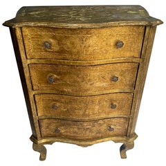 Vintage Italian Florentine Chest Nightstand, circa 1960’s