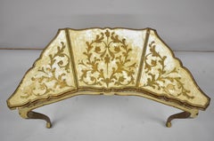 Vintage Italian Florentine Hollywood Regency Flip Top Mirror Vanity Table