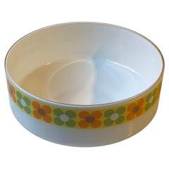 Vintage Italian Flower Power Salad Bowl by Cosmoplast Per Alimenti, 1970s