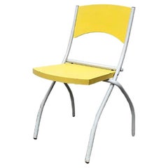 Silla plegable italiana vintage de Fly Line, años 70