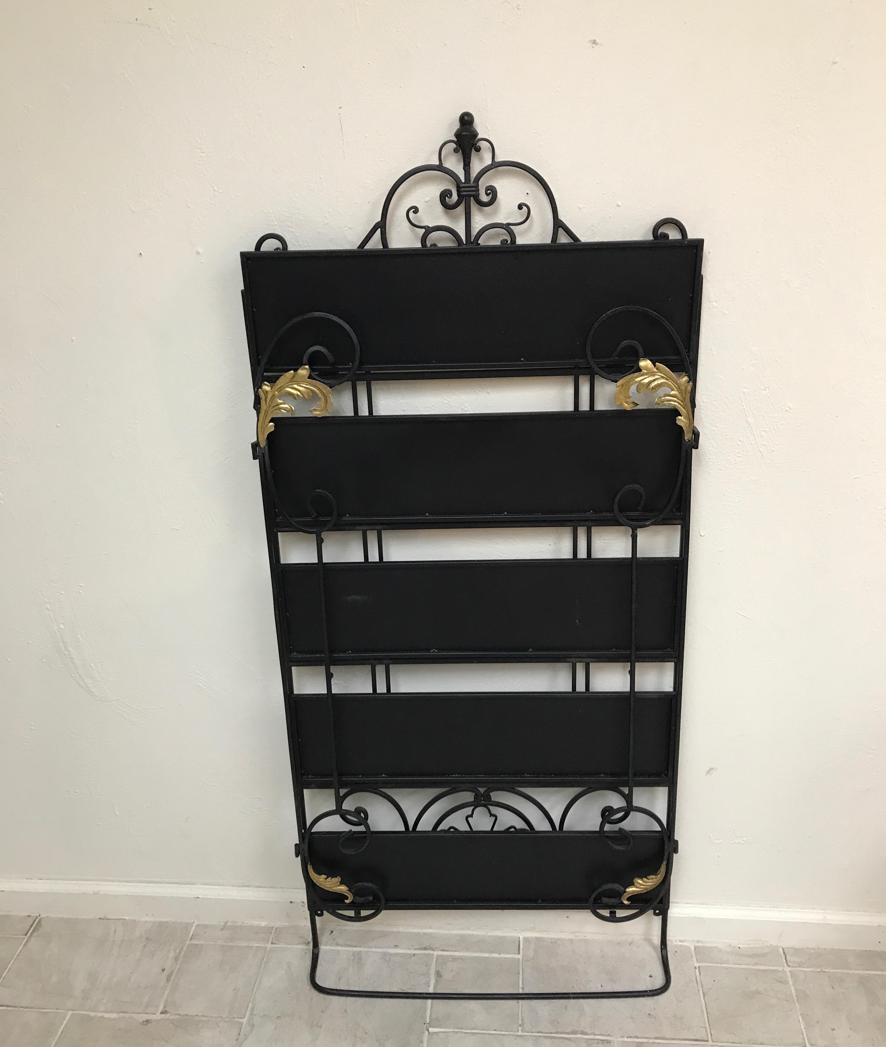 Vintage Italian Folding Wall Shelf For Sale 1