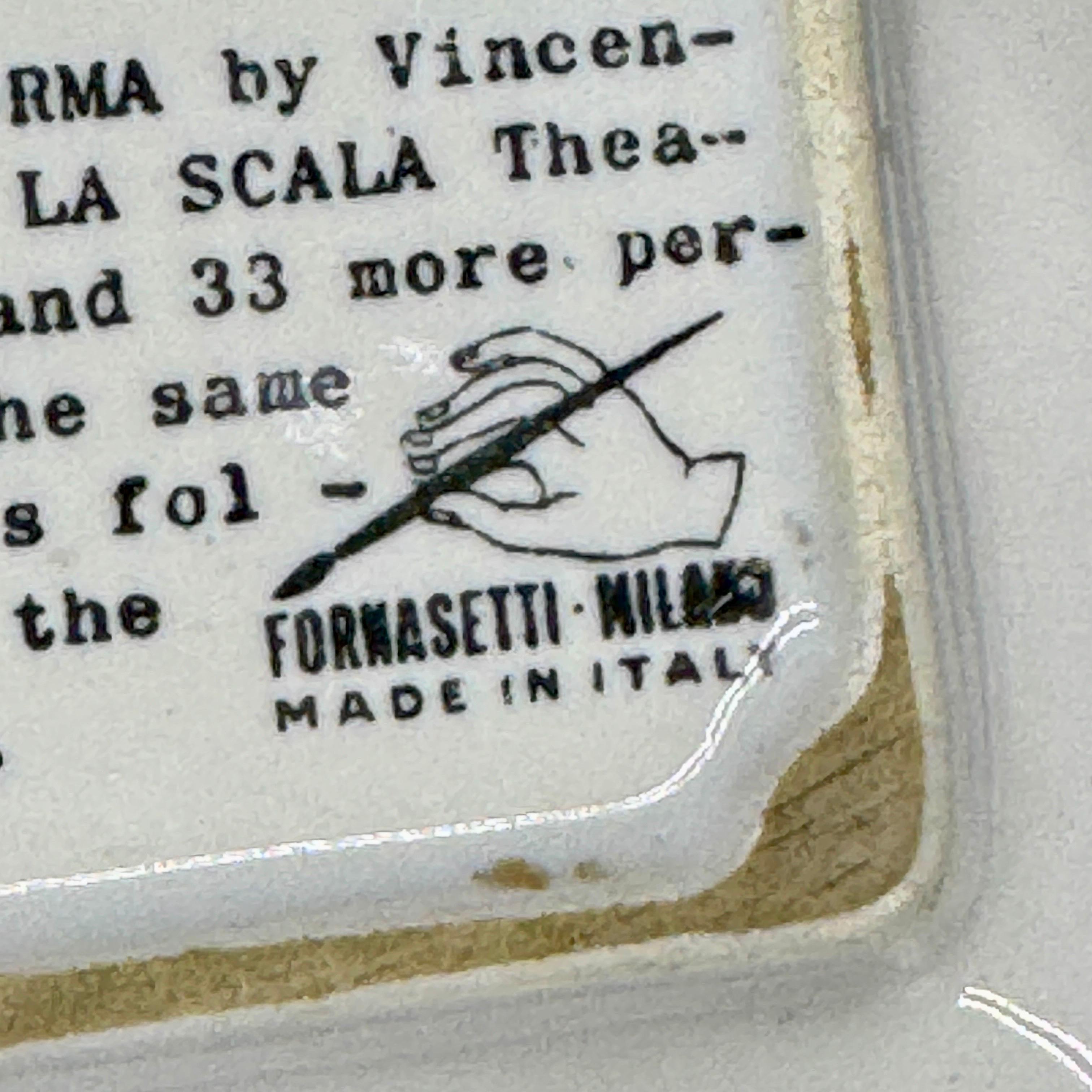 Vintage Italian Fornasetti Alla Scala Porcelain Tray 6