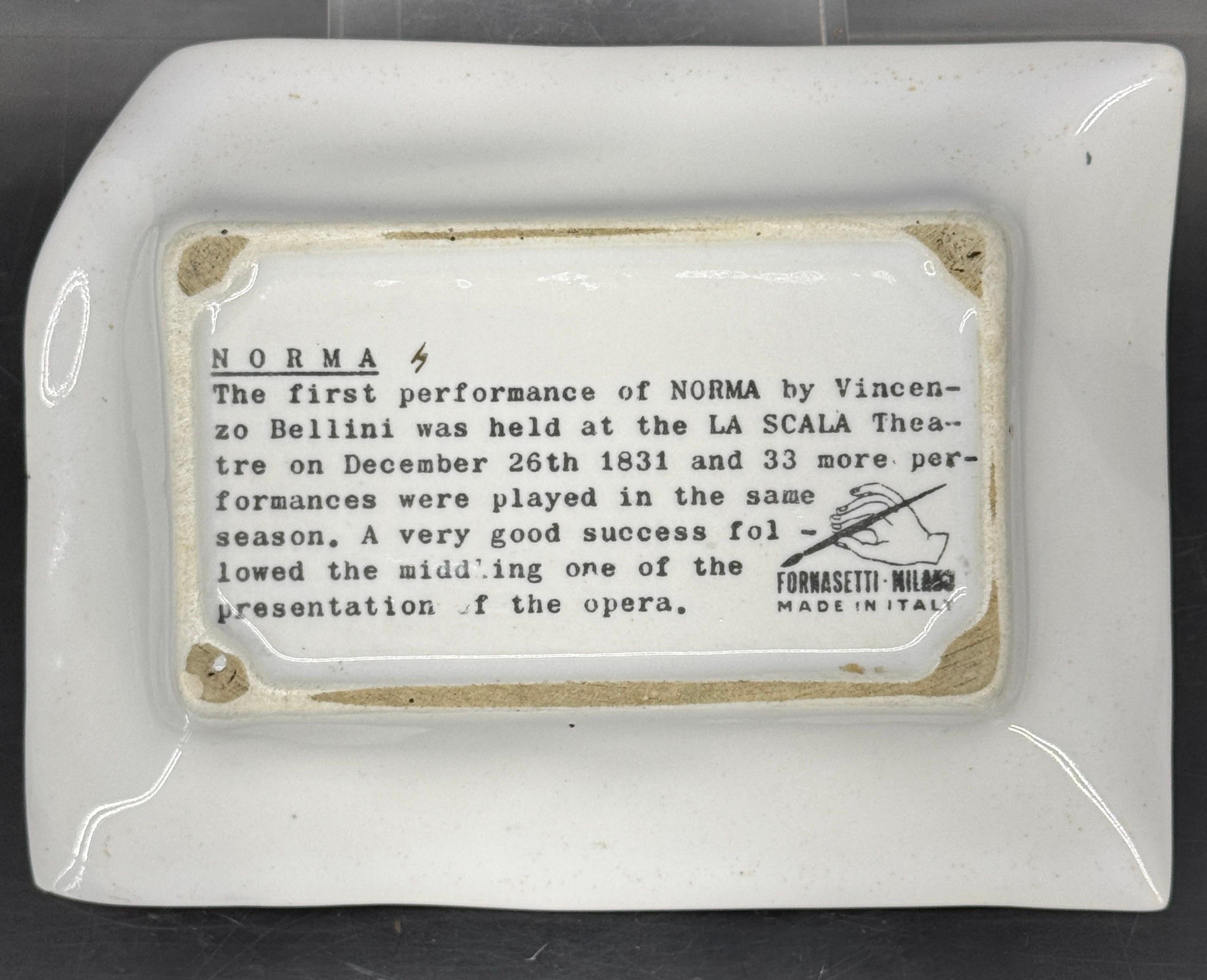 Vintage Italian Fornasetti Alla Scala Porcelain Tray 7