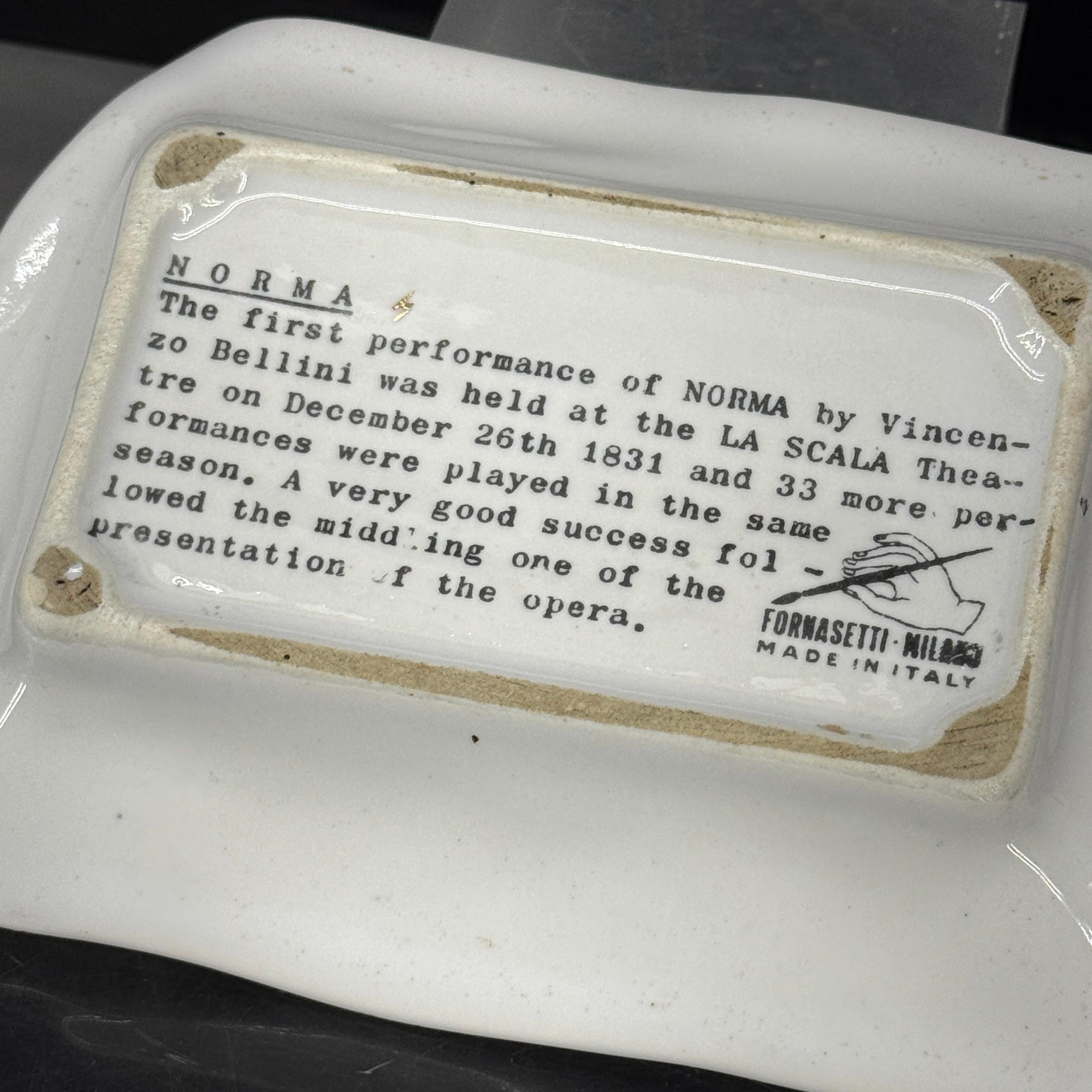 Vintage Italian Fornasetti Alla Scala Porcelain Tray 8